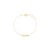 14K Gold Solid Love Nameplate Bracelet 14K - Adina Eden's Jewels