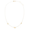  Solid Jewish Charms Necklace 14K - Adina Eden's Jewels