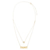  Solid Star Of David X Mom Two In One Necklace 14K - Adina Eden's Jewels