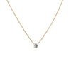  Lab Grown Diamond Round Solitaire Necklace 14K - Adina Eden's Jewels