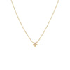 14K Gold Diamond Pave Mini Star Necklace 14K - Adina Eden's Jewels