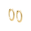 14K Gold / Pair / 12MM Solid Huggie Earring 14K - Adina Eden's Jewels