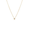 14K Gold Diamond Mini Flower Necklace 14K - Adina Eden's Jewels
