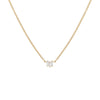 14K Gold Diamond Scattered Baguette Pendant Necklace 14K - Adina Eden's Jewels
