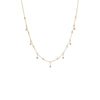 14K Gold Diamond Bezel Shaker Necklace 14K - Adina Eden's Jewels