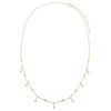  Diamond Bezel Shaker Necklace 14K - Adina Eden's Jewels
