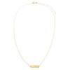  Solid Love Nameplate Necklace 14K - Adina Eden's Jewels