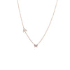 14K Rose Gold Diamond Pave Butterfly Initial Necklace 14K - Adina Eden's Jewels