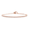 14K Rose Gold Mini Diamond Tennis Bracelet 14K - Adina Eden's Jewels