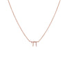14K Rose Gold Diamond Pave Chai Necklace 14K - Adina Eden's Jewels