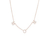14K Rose Gold Diamond Pave Mom Necklace 14K - Adina Eden's Jewels