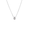  Lab Grown Diamond Pear Bezel Necklace 14K - Adina Eden's Jewels