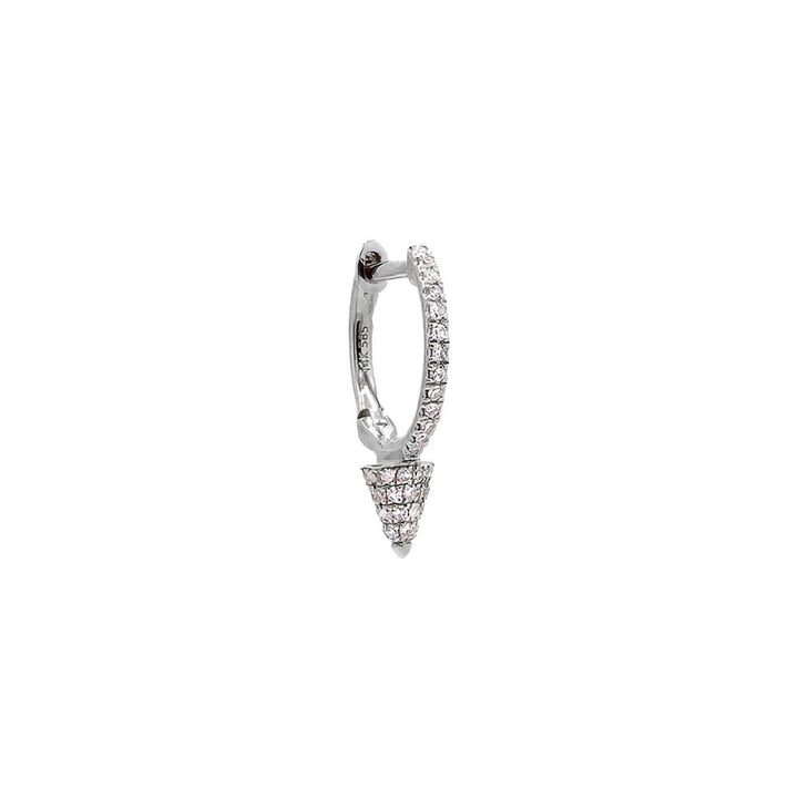  Diamond Spike Huggie Earring 14K - Adina Eden's Jewels
