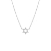 14K White Gold Diamond Pavé Star Of David Necklace 14K - Adina Eden's Jewels