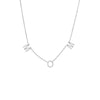 14K White Gold Diamond Pave Mom Necklace 14K - Adina Eden's Jewels