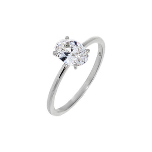  Lab Grown Diamond Oval Engagement Ring 14K - Adina Eden's Jewels