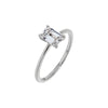  Lab Grown Diamond Emerald Engagement Ring 14K - Adina Eden's Jewels