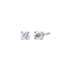 14K White Gold / 0.25 CT Lab Grown Diamond Solitaire Four Prong Stud Earring 14K - Adina Eden's Jewels