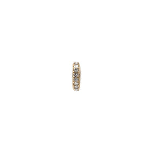Diamond Pave Rondelle Charm 14K - Adina Eden's Jewels