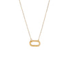 14K Gold / 16IN Chunky Paperclip Toggle Charm Necklace 14K - Adina Eden's Jewels
