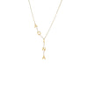 14K Gold / 3 Vertical Name Drop Necklace 14K - Adina Eden's Jewels