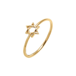 14K Gold / 6 Star of David Ring 14K - Adina Eden's Jewels