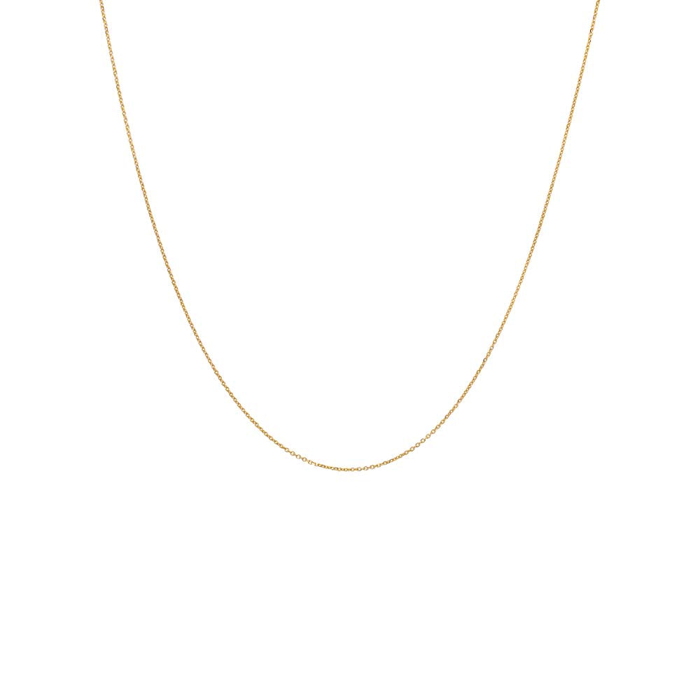 14K Gold Dainty Cable Chain Necklace 14K - Adina Eden's Jewels