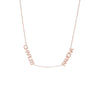 14K Rose Gold Solid Double Nameplate Necklace 14K - Adina Eden's Jewels