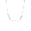 14K White Gold Solid Double Nameplate Necklace 14K - Adina Eden's Jewels