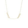 14K Gold Solid Double Nameplate Necklace 14K - Adina Eden's Jewels