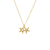 White Starfish & Pearl Pendant Necklace - Adina Eden's Jewels