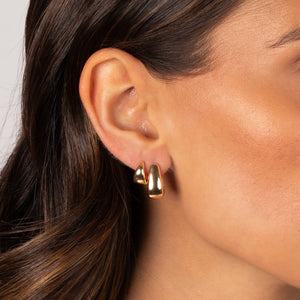 The Solid Graduated Huggie Earring Combo Set - Adina Eden's Jewels