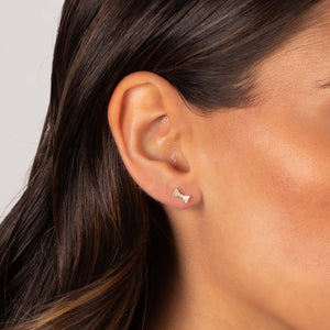 Diamond Pave Mini Bow Stud Earring 14K - Adina Eden's Jewels