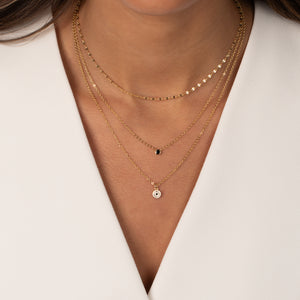 Triple Stack Colored Pendant Necklace - Adina Eden's Jewels