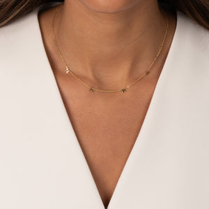 Solid Mini Mama Scattered Necklace - Adina Eden's Jewels