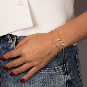 CZ Bezels Bracelet Combo Set - Adina Eden's Jewels