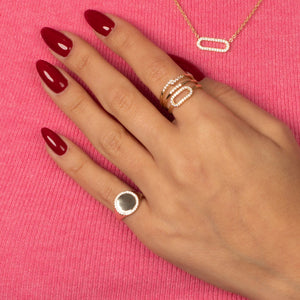 Pave Accented Rings Combo Set - Adina Eden's Jewels