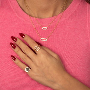 CZ Pave Round Signet Pinky Ring - Adina Eden's Jewels