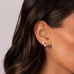 A Touch Of Color Baguette Earring Combo Set - Adina Eden's Jewels