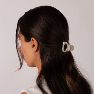 Rhinestone Cutout Small Hair Claw Clip - Adina Eden's Jewels