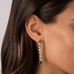 Solid Multi Shape Colored Drop Stud Earring - Adina Eden's Jewels