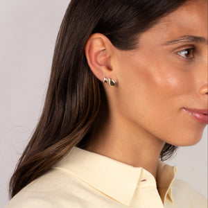 Diamond Pave Pear Shape Stud Earring 14K - Adina Eden's Jewels