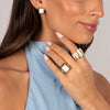 Colored Baguette Stone Rectangle Ring - Adina Eden's Jewels