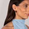 Solid Lined Wide Mini Huggie Earring - Adina Eden's Jewels