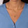 Heart CZ Chai Pendant Necklace - Adina Eden's Jewels