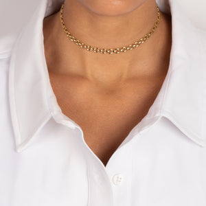 Solid Watch Link Chain Choker - Adina Eden's Jewels