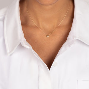 Diamond Pave/Solid Star Of David Necklace 14K - Adina Eden's Jewels