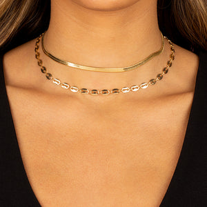  Mariner X Herringbone Necklace Combo Set - Adina Eden's Jewels