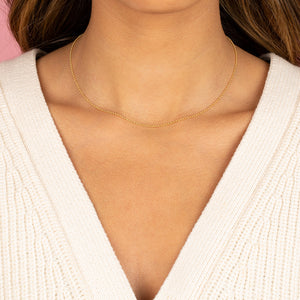  Rolo Chain Necklace 14K - Adina Eden's Jewels