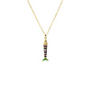Multi-Color Multi Color Enamel Fish Pendant Necklace - Adina Eden's Jewels